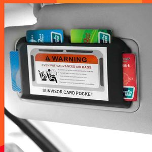 Nieuwe Auto Zonneklep Organizer Autodeur Dash Board Plakken Mount Tijdelijke Parkeerkaart Houder Auto Opslag Kaart Clip opbergen Opruimen