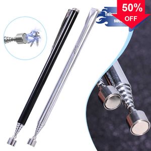 Nieuwe Auto Telescopische Magnetische Picker Intrekbare Pickup Pen Rvs Stok Moer Bout Draagbare Auto Reparatie Hand Reparatie Tools 65Cm