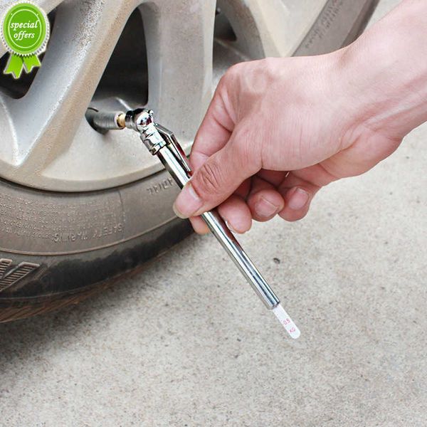 Nouveau stylo de Test de pression d'air des pneus de voiture 5-50PSI, Mini compteur de Test, stylo de jauge, contrôle rapide de la pression des pneus, utilisation d'urgence, outil universel Portable