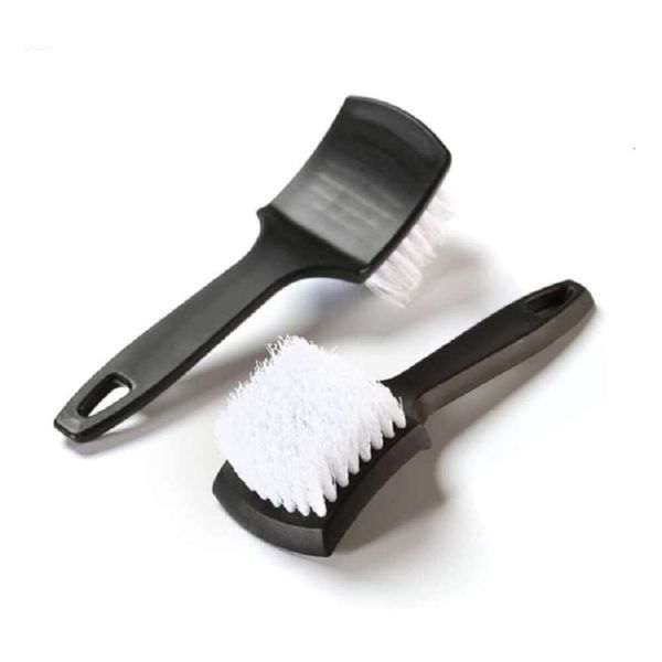 Brosse de nettoyage de jantes de pneus de voiture, brosses de nettoyage de moyeu de roue, poignée en plastique, outils de nettoyage automobile, accessoires de nettoyage de détails de voiture, nouvelle collection