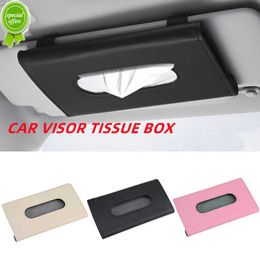 NIEUWE AUTOU TEFESE BOX AUTO ZON VIEROR TEITSEBOEK AUTO INTERODER opslaghanddoek Masker Opbergdoos Decoratie voor universele auto -accessoires