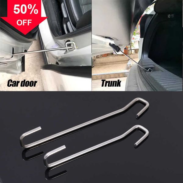 Nouvelle tige de Support en acier inoxydable pour coffre de voiture installer crochet support de coffre supportant fermement le crochet de porte de coffre outil de détail de voiture