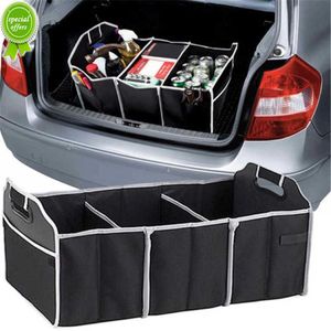 Nouvelle boîte de rangement de coffre de voiture Extra Large organisateur pliable avec 3 compartiments maison organisateur de siège de voiture accessoires de voiture intérieur
