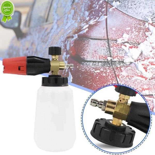 Nouveaux accessoires de lavage de voiture nettoyeur haute pression canon à mousse Lance de mousse de neige 1/4 connexion rapide pour pistolet à eau de lavage de voiture