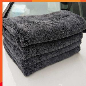 Nieuwe autowashanddoek 1200GSM dubbelzijdige handdoekauto met details gedetailleerde vlechtdoek superabsorberende doek voor auto -woningaccessoires