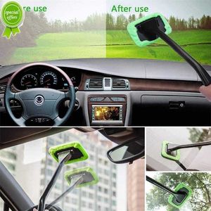 New Car Window Cleaner Brush Kit Windshield Cleaning Wash Tool Inside Interior Auto Glass Wiper With Long Handle Car Accessories