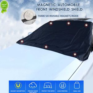 Nouvelle couverture de fenêtre de voiture magnétique Auto pare-brise chaleur pare-soleil visière couverture avant parasol UV polyester pare-brise bouclier 210x145 cm