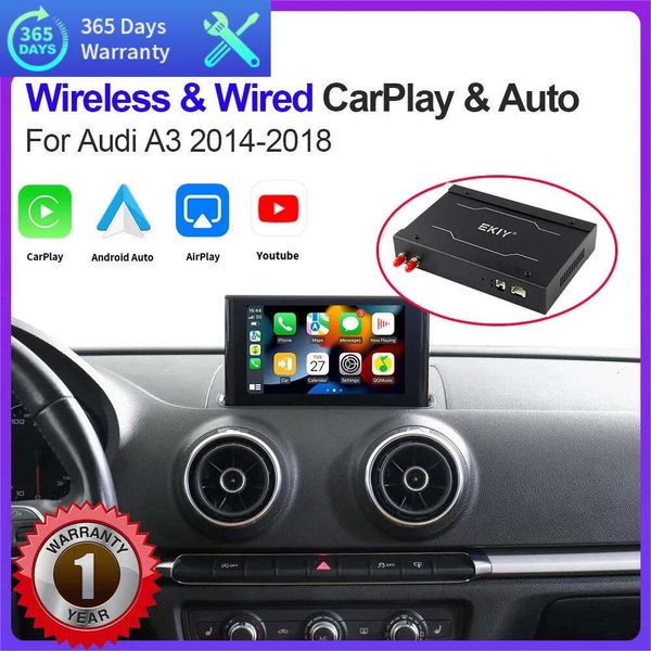 Interface Apple CarPlay Android Auto sans fil pour Audi A3 Mib1 Mib2, système MHIG 2014 – 2018, avec fonction Mirror Link AirPlay, nouvelle collection