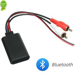 Nuevo módulo receptor inalámbrico Bluetooth para coche, adaptador AUX, calidad de sonido HIFI, receptor de Audio estéreo de música para interfaz 2RCA, línea de Audio