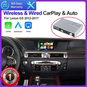 Nouvelle voiture sans fil CarPlay Android Auto pour Lexus GS avec joystick 2012-2017 avec lien miroir AirPlay Siri fonctions de lecture de voiture vocale