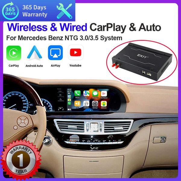 CarPlay sans fil Android Auto pour Mercedes Benz NTG 3.0/3.5, système classe S W221 2006 – 2012, avec fonction AirPlay Mirror Link, nouvelle collection