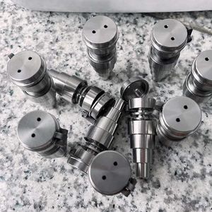 Nieuwe Carb Cap 6 in 1 Titanium Nagel Met Deksels 2 Stijlen Rookaccessoires GR2 TI Kruid Vrouwelijke Mannelijke Joint 14mm 18mm Dab Booreiland Glazen Bong Waterpijp