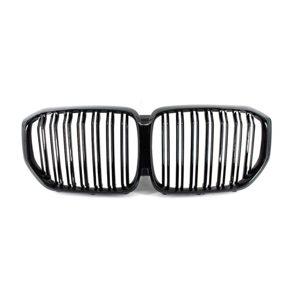 Rejilla de carreras de coches de fibra de carbono para BMW X6 G06/X5 G05 ABS negro brillante reemplazo parachoques delantero parrilla de riñón