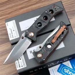 Nieuwe Koolstofvezel Handvat 273-03 Mini Adamas AXIS Opvouwbare Zakmes 440C Stalen Blad Outdoor Tactische Combat Zelfverdediging messen EDC Tool BM 535 940 275