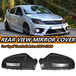 New Carbon Fiber Style Car Wing Mirror Cover Rearview Mirror Caps For Opel Vauxhall Astra H MK5 2004-2009 Car Accessories