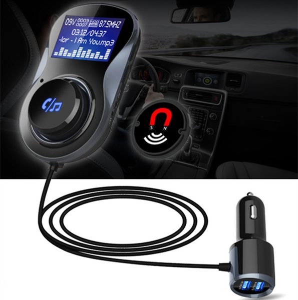 Nouvelle carte fm lancement téléphone mains libres lecteur de musique de voiture voiture bluetooth mp3 MP3 MP4 Playersdhl gratuit