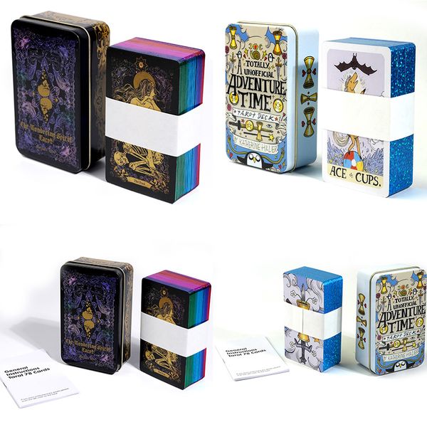 Nuevos juegos de cartas, cartas de Tarot para adivinación, uso Personal, cubierta de Tarot, versión completa en inglés en cajas de hierro