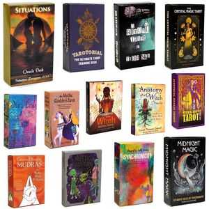 Nuevos juegos de cartas Baraja de tarot Cartas de oráculo para adivinación Uso personal Tarotonial La baraja de entrenamiento de tarot definitiva 13 estilos Juego de cartas Reunión en casa