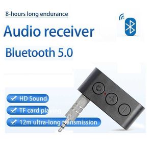 Nueva tarjeta TF3.5 AUX Receptor Bluetooth Car Bluetooth Adapter 5.0 Stereo Car Bluetooth Stick