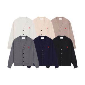 Nouveau Cardigan Tricoté Pull Minimaliste Broderie Lettre Style Académie Luxe Élégant Col En V Col Haut Pull Homme/Femme c00p01