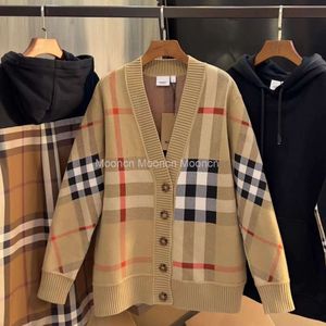 Nieuwe vesttrui voor mannen en dames high-end plaid Classic casual herfst en winter warme en comfortabele hoogwaardige sportkleding