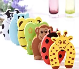 Nieuwe Zorg Kind kids Baby Dier Cartoon Stoorzenders Stop deurstopper houder slot Veiligheid Guard Vinger 7 stijlen3811705