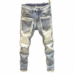 Nouveau pantalon cargo pour hommes High Street Hip-Hop Persality Salopette tendance Pantalons décontractés Jeans Homme pantalon baggy pantalon ajusté y2k g54K #