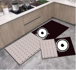 Nouveaux tapis tapis de cuisine anti-dérapant pour sol bain absorbant longue bande tapis entrée paillasson Tapete tapis gris maison salon chambre Pad 2023072602