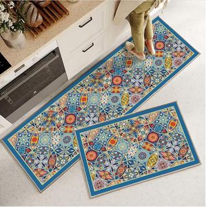 Nouveaux tapis Tapis de sol de cuisine Tapis de moquette lavables Paillasson anti-huile Imperméable Antidérapant Absorbant l'eau Résistant à la saleté Élastique Tapis hydrophile 202307260A06