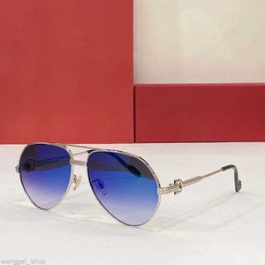 Nouveau Cartir Mens Lunettes de soleil Designer Phnom Penh Metal Full Frame nuances Tête de léopard Miroir décoratif Lunettes haut de gamme pour homme Taille 58 17 145 verre