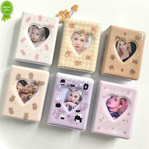 New Cartoon Bear Photo Album 3 Inch Photocard Holder Korean Idols Cards Collect Book 40 Pockets Mini Instax Photos Polaroid Album