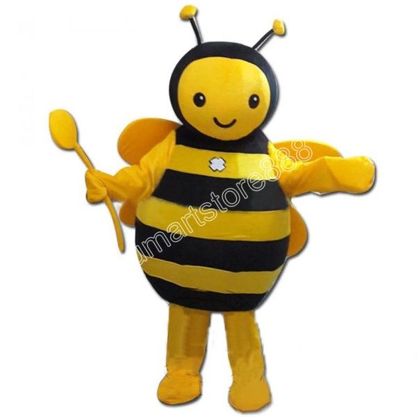 Nouveau dessin animé mignon frelon abeille mascotte Costumes Halloween noël événement Costumes de jeu de rôle jeu de rôle robe fourrure ensemble Costume