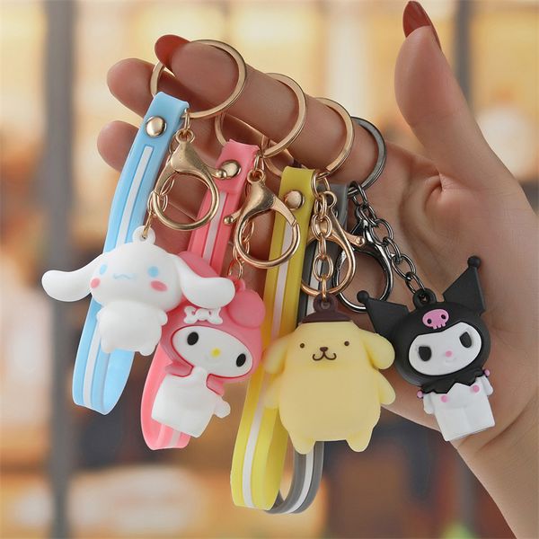 Porte-clés de dessin animé, chat, grande oreille, chien, pendentif, joli sac de Couple, Animal, grenouille, pingouin, chien blanc, pendentif de voiture, nouvelle collection