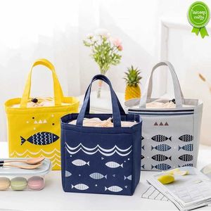 Nieuwe Cartoon Lunchbox Zakken Kinderen Bento Tas Draagbare Geïsoleerde Canvas Lunch Tas Thermische Voedsel Picknick Tote Koeler lunch Zakken Voor Vrouwen