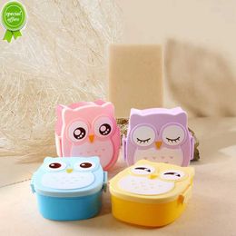 Nouveau dessin animé hibou boîte à lunch Portable japonais Bento repas boîtes boîte à lunch stockage pour enfants école extérieur Thermos pour nourriture pique-nique ensemble