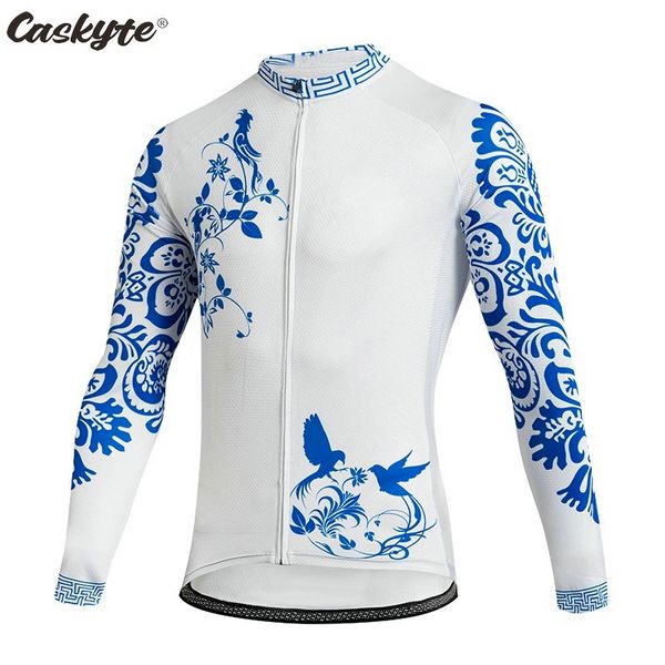 CASKYTE – maillot de cyclisme à manches longues pour femmes, vêtements de vélo à séchage rapide, veste de cyclisme de printemps, nouvelle collection 2021