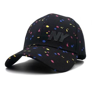 Nieuwe Casual Baseball Caps Mode Snapback Hoeden Mannen Vrouwen Ny Borduren Hockey Hoed voor Gorras Print Graffiti Unisex Cap269g