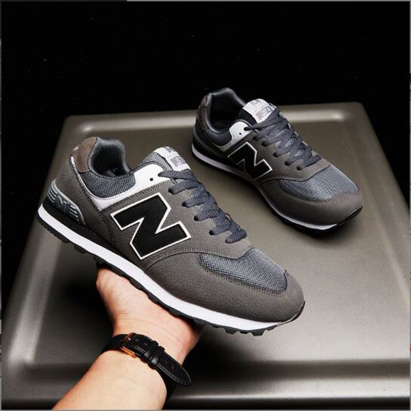 Nouveau Casual Deress Hommes Femmes 574 lettre chaussures de sport Mesh léger baskets plates en plein air Zapatillas unisexe sport chaussure de marche 36-46