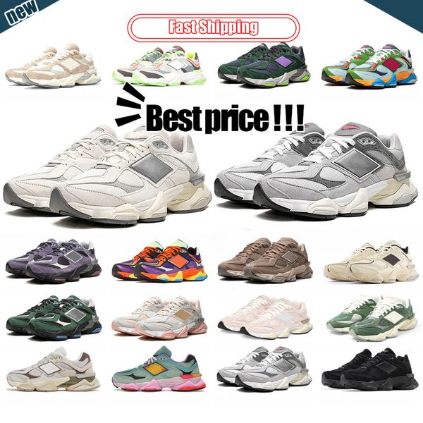 Nouvelles chaussures de créateur décontractées 9060 Chaussures de course pour hommes baskets de créateurs plume nuage noir salant blanc cristal rose aimant aux champignons