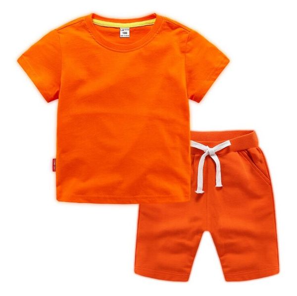 Nueva ropa informal para niños, conjunto de 2 piezas, camiseta Cool Boy, pantalones cortos, ropa para niños, chándal, ropa de bebé para niños, estampado de logotipo de marca