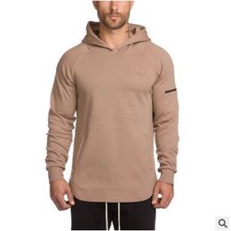 Nieuwe Casual Mannen Hoodies Camisetas Masculina Hombre Coat Bodybuilding en Fitness Hoodies Sweatshirts Spier Mens Sportkleding