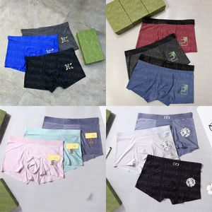 Nieuwe Casual Heren Ondergoed Onderbroek Sexy Klassieke Mannen Shorts Boxers Driedelig Met Doos Hoge Kwaliteit Onderbroek