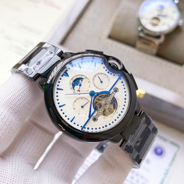 Nouvelle montre décontractée pour homme 40 mm classique ballon bleu montre de sport pour femme boucle pliante en acier 904L montre en or et argent Expression paire boîtier de bracelet de luxe