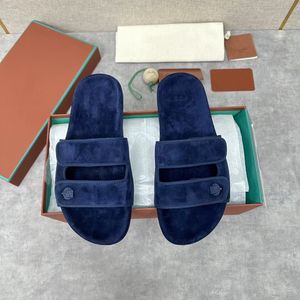 Nieuwe casual sandalen slippers hoge merceriseerde koe suede reliëf heren en dames slippers maat35-45