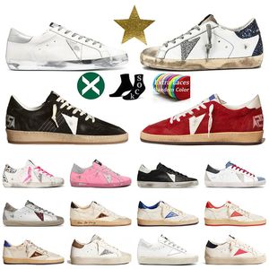 Nouvelles chaussures décontractées Clients Golden Italie Brand Sneakers Super Luxury Dirts Sequin Gooses White Do Old Dirty Designer Star Sneakers Men Femme Trainers Goldenstar