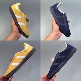 Nieuwe casual schoenen Originals Sambas OG Vegan Yellow Dark Blue 36-45