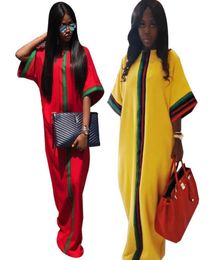 Nouvelle robe maxi africaine traditionnelle décontractée Summer Summer Digital Printing Robe à manches à manches à manches robes Loose plus de taille plus Femme 5727590