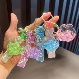 New Cat Claw Bubble Perles en huile Drifting Sand Bottle Kewchain Feme