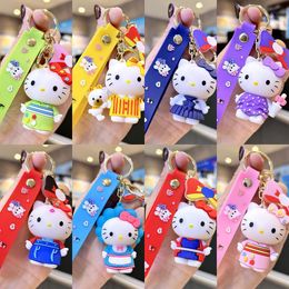 New Cat Couple Keychain Cat Pendant Doll Poll Pendant Gift Gift Wholesale Automotive Silicone Keychain