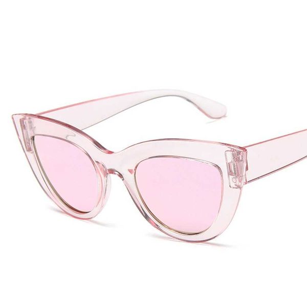 Nuevas gafas de sol de ojo de gato para mujer, lentes de color teñido, gafas de sol con forma vintage para hombre, gafas para mujer, diseñador de marca azul 230920